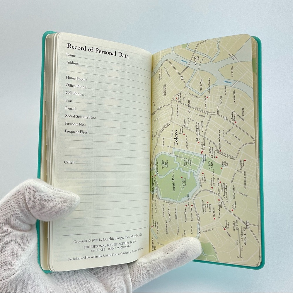 Vintage Tiffany & Co Leather Address Book, Tiffany Blue Leather - Picture 6 of 10